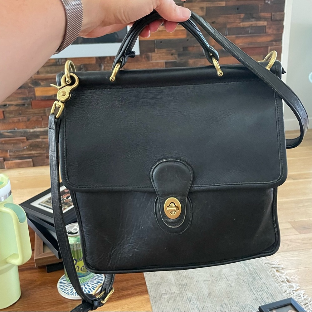 Vintage Coach Saddle Bag